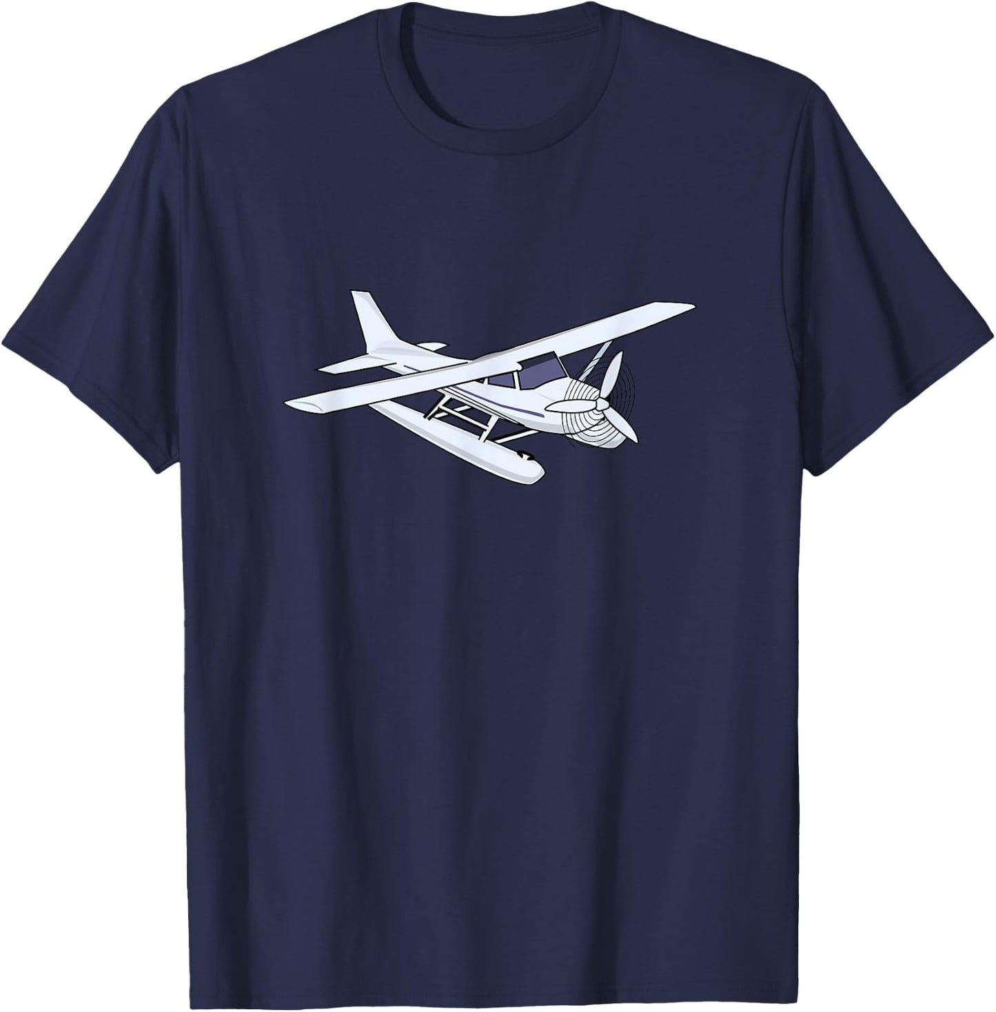 Float Plane Aeroplane Aviation T-Shirt - T-Shirt | Navy