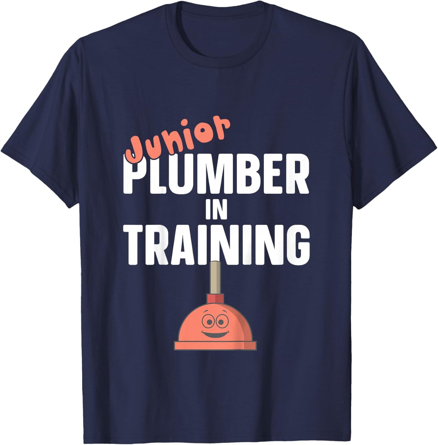 Junior Plumber in Training Plumbing Son Daughter Boy Girl T-Shirt - T-Shirt | Navy