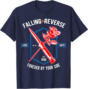 Falling In Reverse Vintage 90s T Shirt Forever By Your Side T-Shirt - T-Shirt | Navy