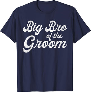 Big Brother Of The Groom Shirts Boys, Bachelor Party T-Shirt - T-Shirt | Navy