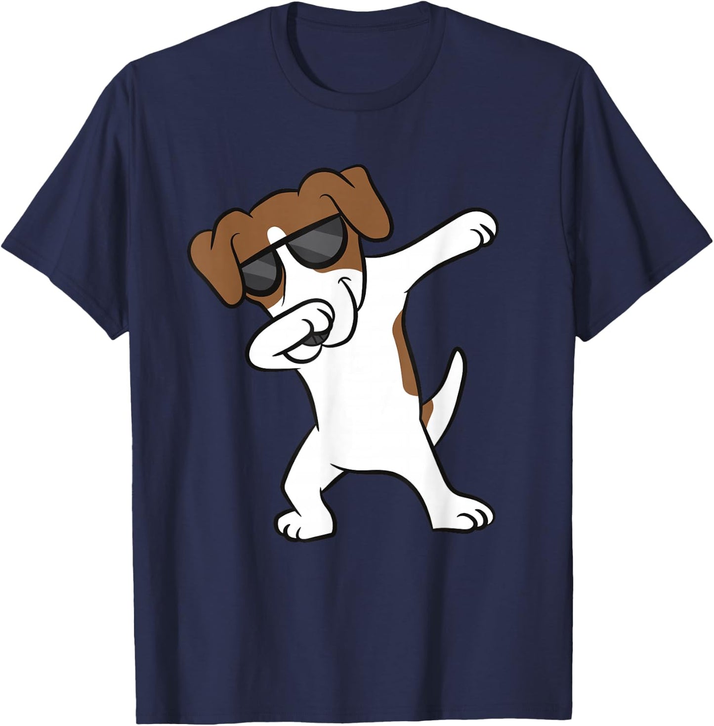 Jack Russell Dabbing Cute Jack Russell Love Jack Russells T-Shirt - T-Shirt | Navy