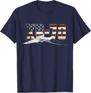 XB-70 Valkyrie US Bomber Jet Aircraft Plane Airplane T-Shirt - T-Shirt | Navy