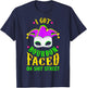 I Got Bourbon Faced On Shit Street, Mardi Gras T-Shirt - T-Shirt | Navy