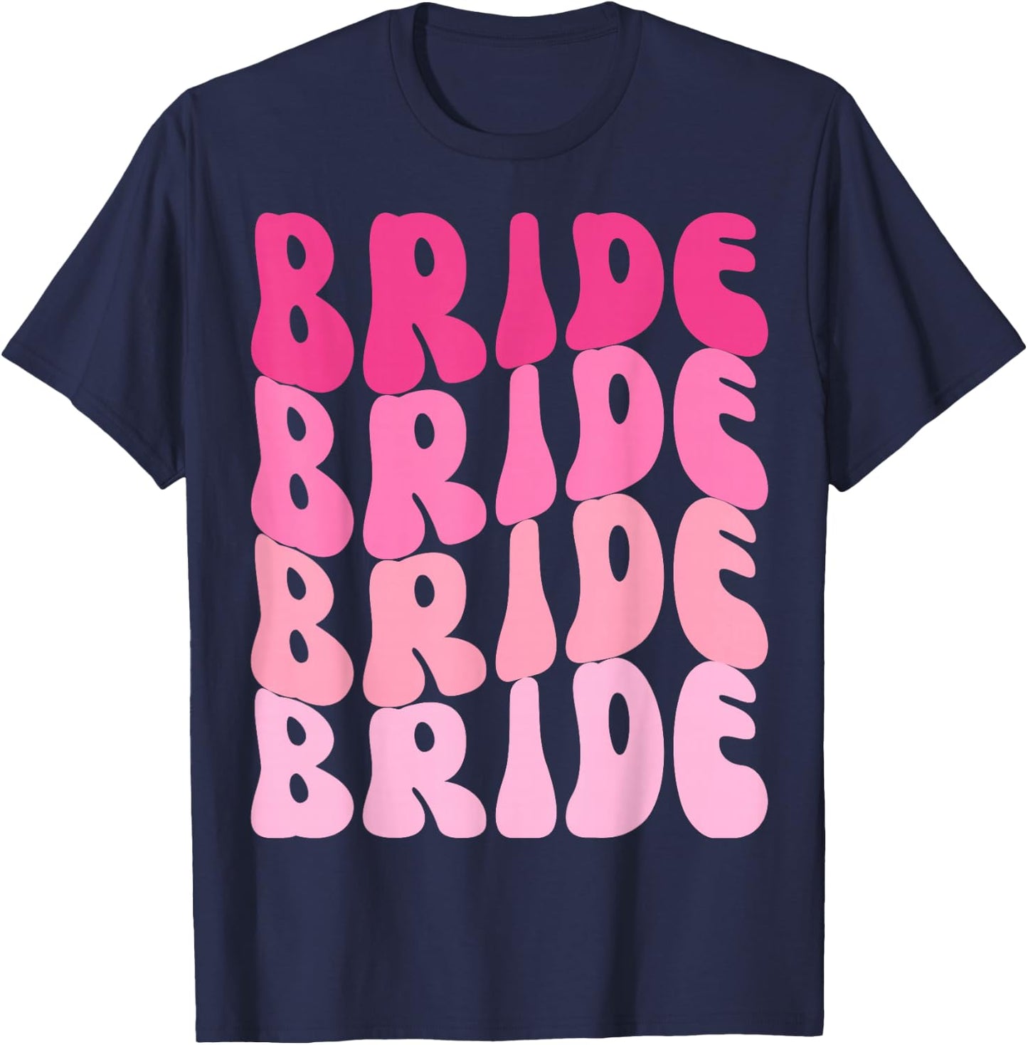 Bride I Do Crew Retro Bachelorette Party Bride Bridesmaids Small T-Shirt - T-Shirt | Navy