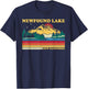 Vintage Retro Family Vacation New Hampshire Newfound Lake T-Shirt - T-Shirt | Navy