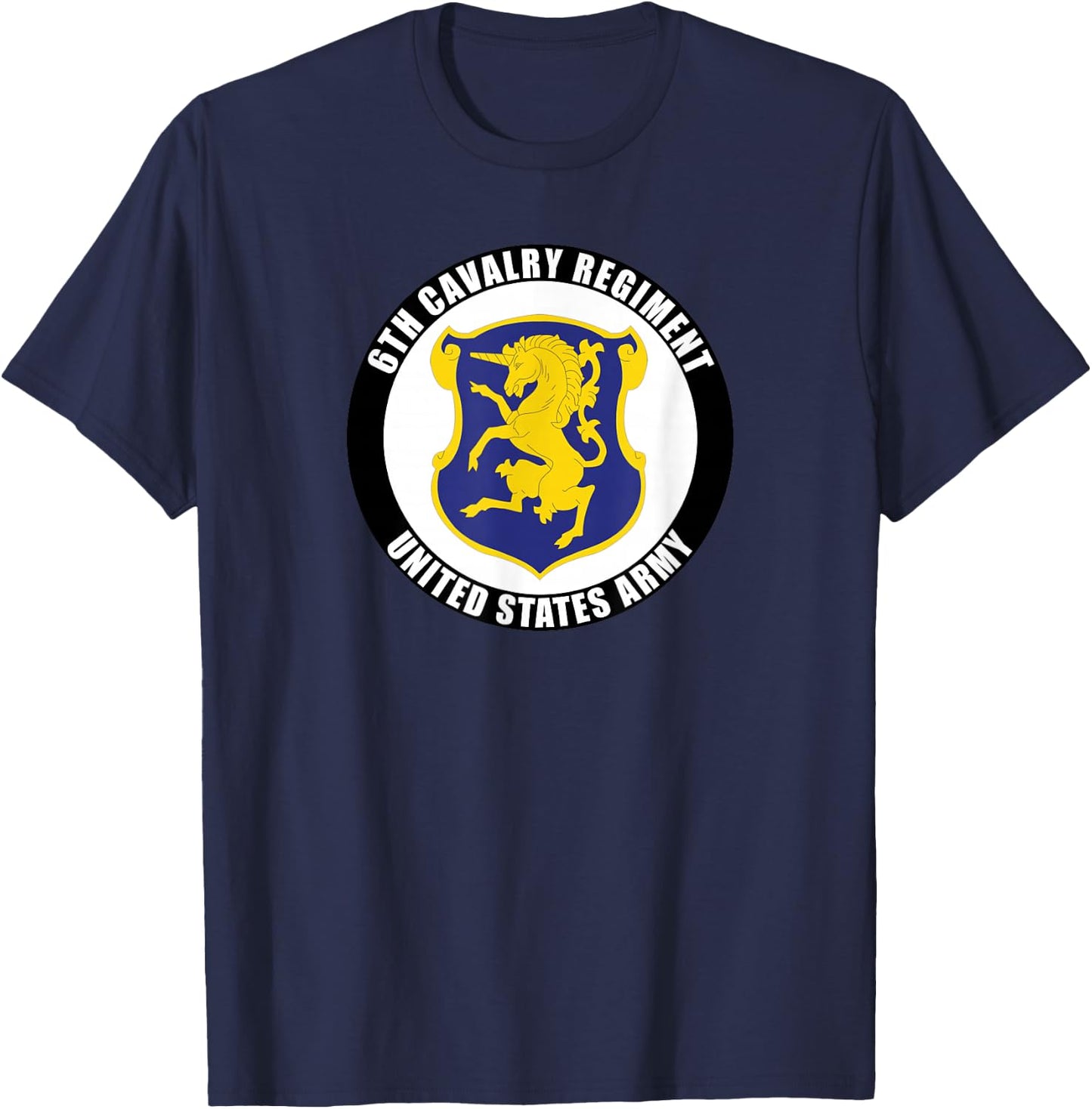 6th Cavalry Regiment United States Army Veteran Military T-Shirt - T-Shirt | Navy