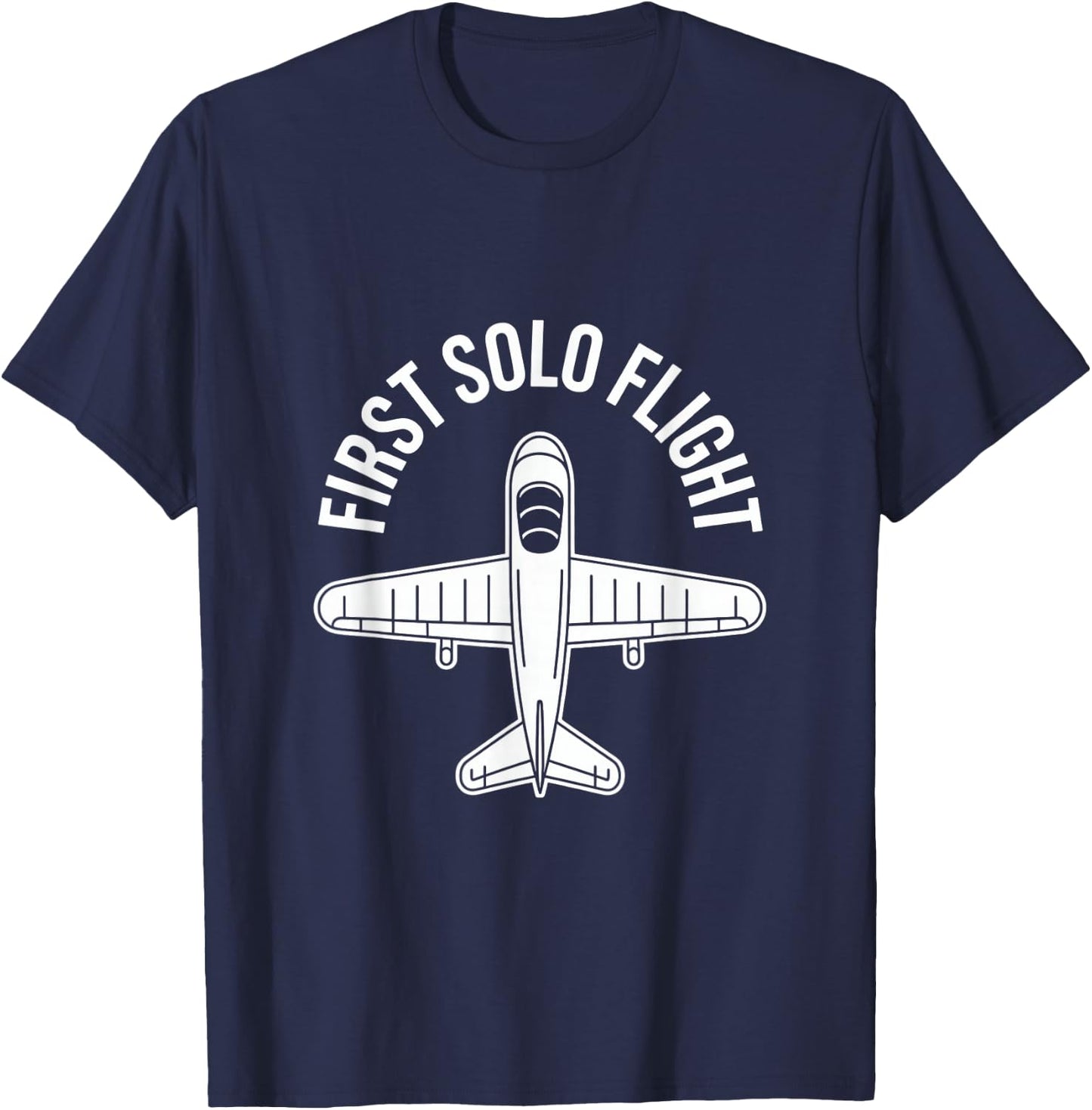 I Survived My First Solo Flight Aviation T-Shirt - T-Shirt | Navy