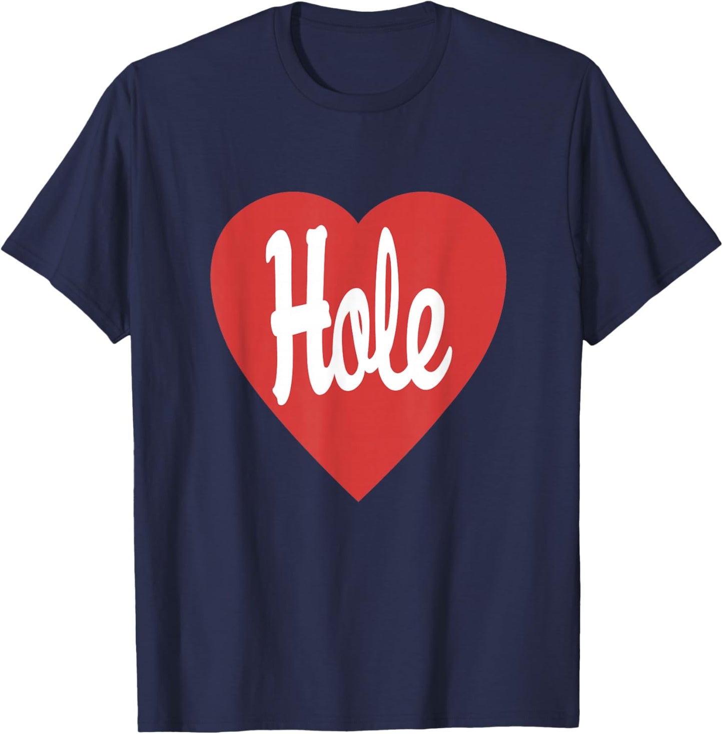 Hole - Heart T-Shirt - T-Shirt | Navy