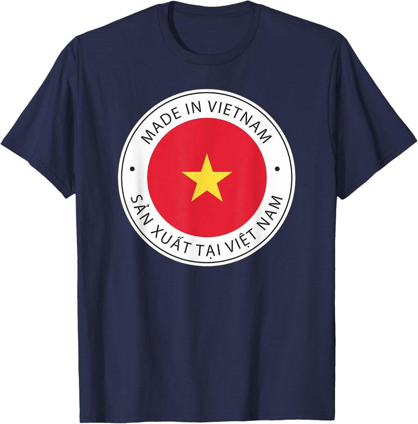Made In Vietnam Flag T-Shirt - T-Shirt | Navy