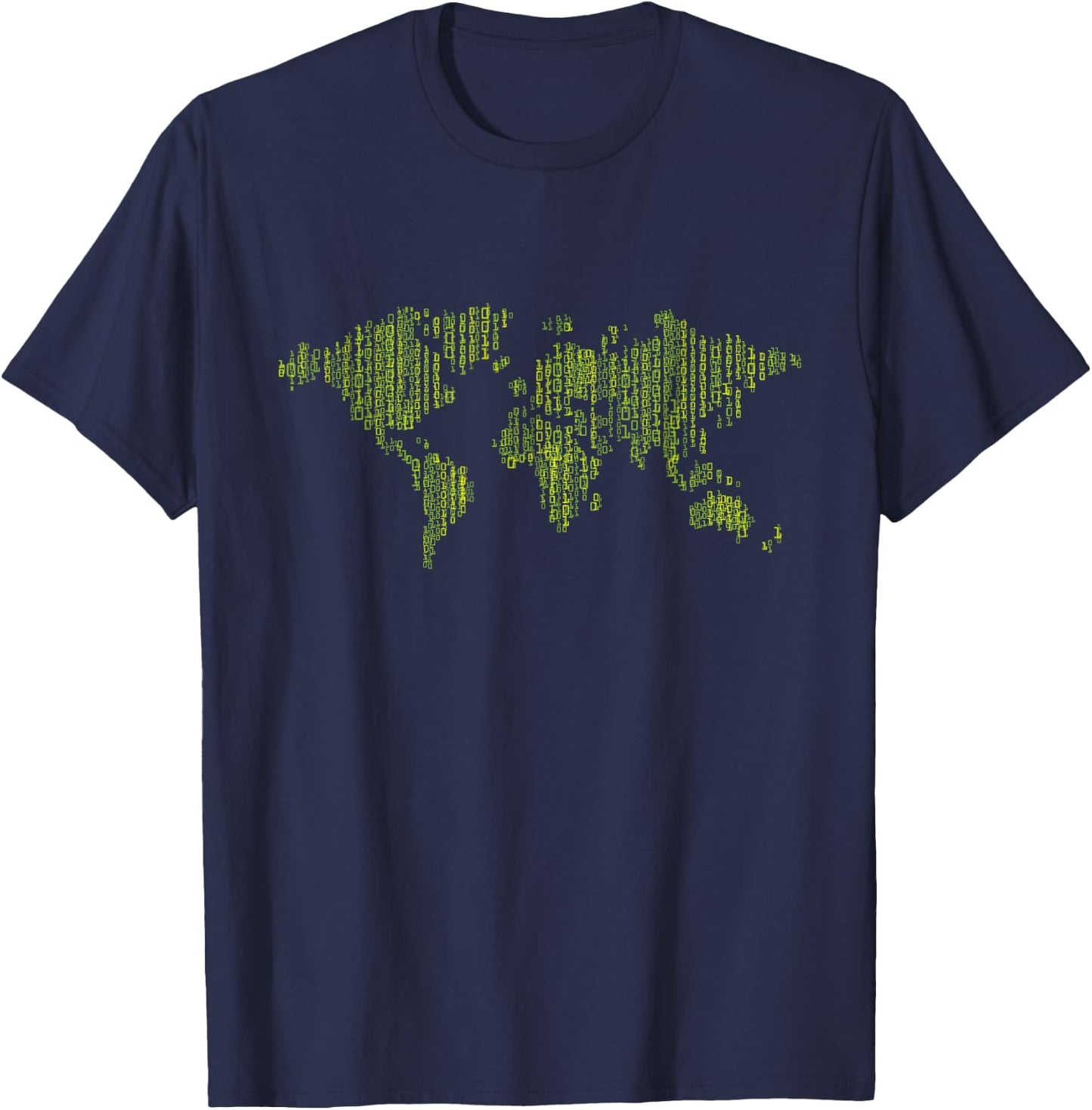 Binary World Computer Coding Programmer T-Shirt - T-Shirt | Navy
