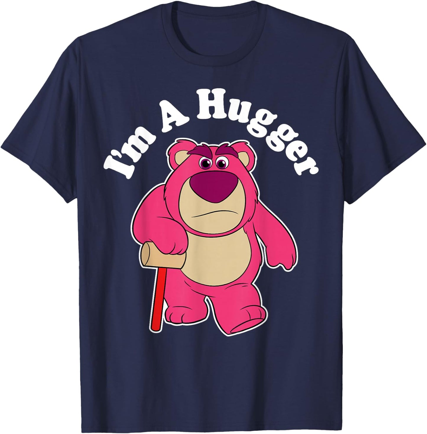 Disney Pixar Toy Story I'm A Hugger Lotso The Bear Portrait T-Shirt - T-Shirt | Navy