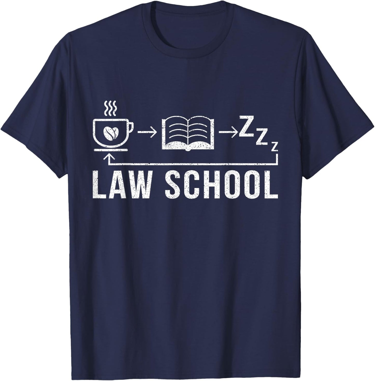 A Law School Student Lawyer Gift T-Shirt - T-Shirt | Navy