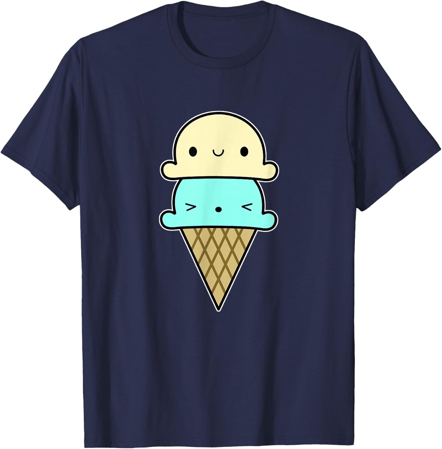 Ice Cream Shirt Kids Toddler Girls and Boys T-Shirt - T-Shirt | Navy