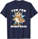 Crazy Owl With Pistol Pew Pew Madafakas T-Shirt - T-Shirt | Navy