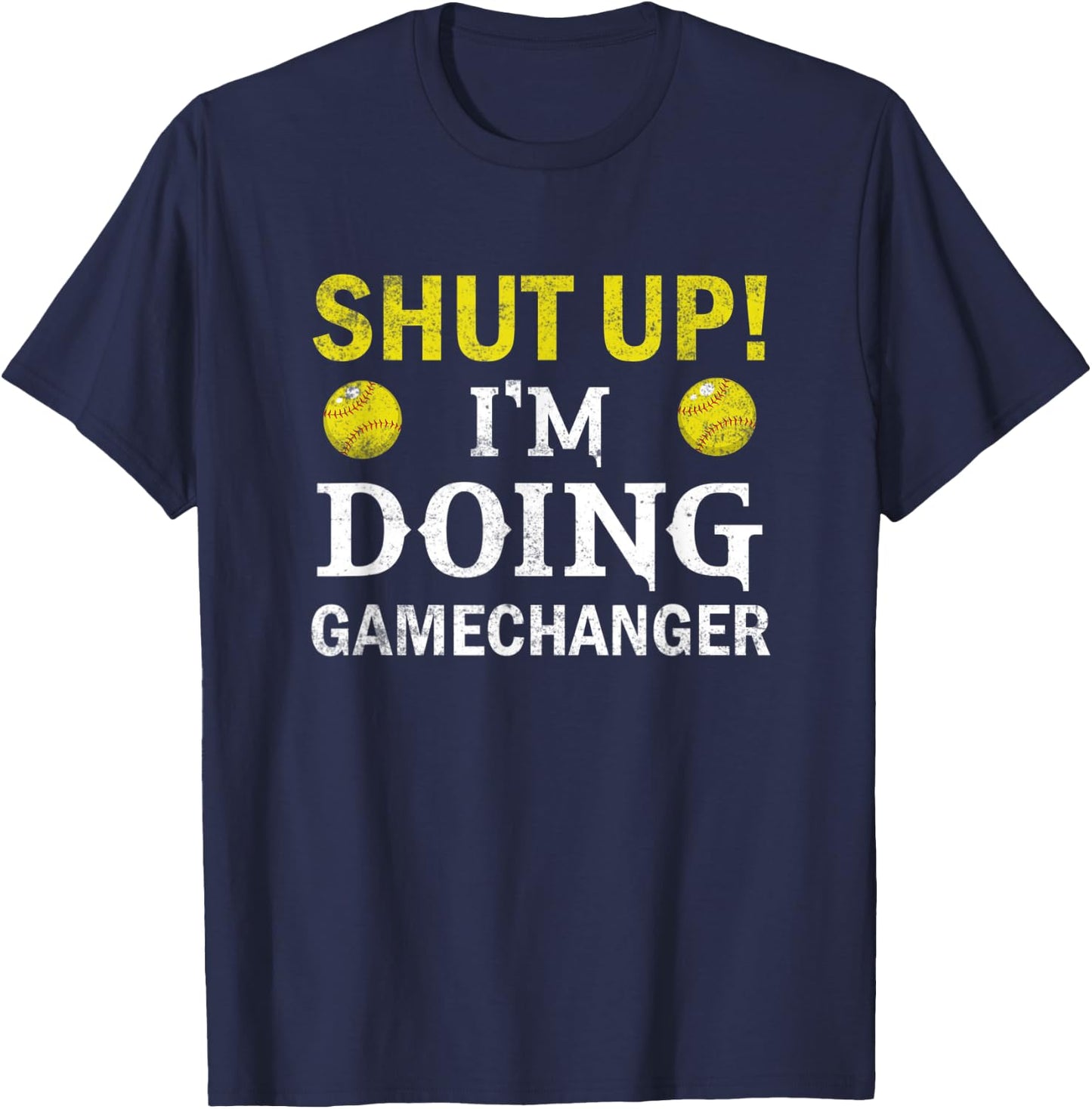 Softball Player Pitcher I'm Doing Gamechanger T-Shirt - T-Shirt | Navy
