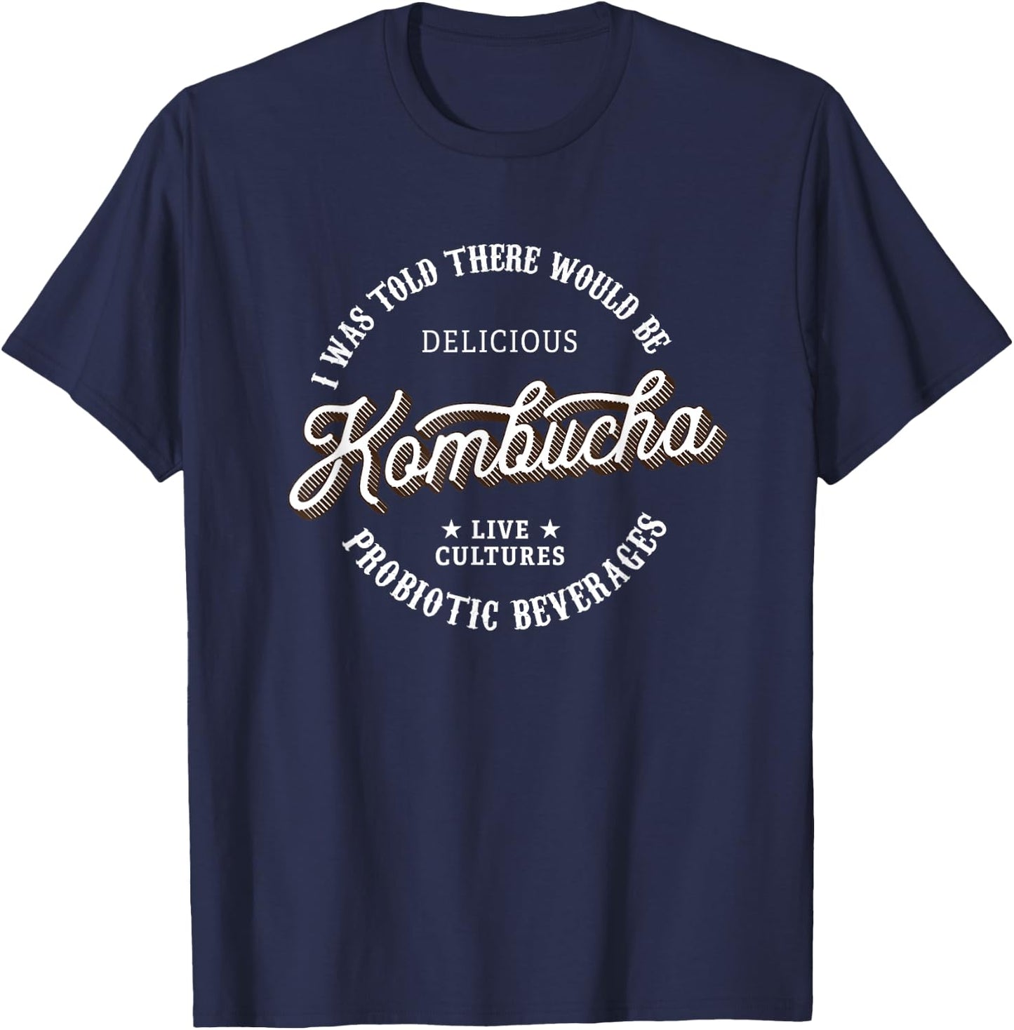 Kombucha Gifts - Funny Vintage Kombucha Label T-Shirt - T-Shirt | Navy