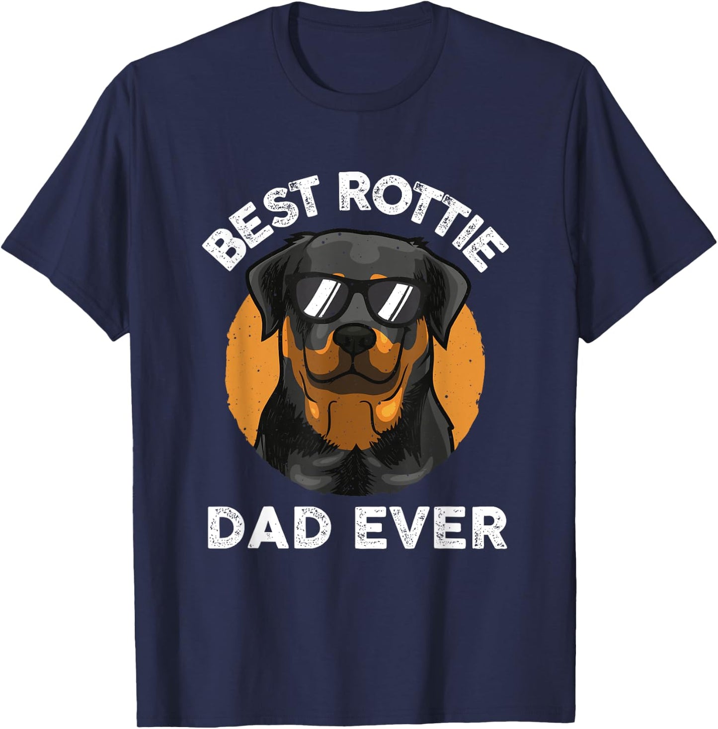Funny Rottweiler Dad Design Grandpa Rottie Dad Quote T-Shirt - T-Shirt | Navy