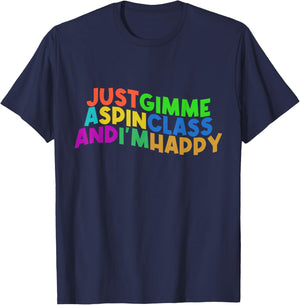 Spin Class Queen Funny Spinning Class Fitness Exercise T-Shirt - T-Shirt | Navy