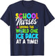 School Nurses Saving The World One Ice Pack At A Time T-Shirt - T-Shirt | Navy