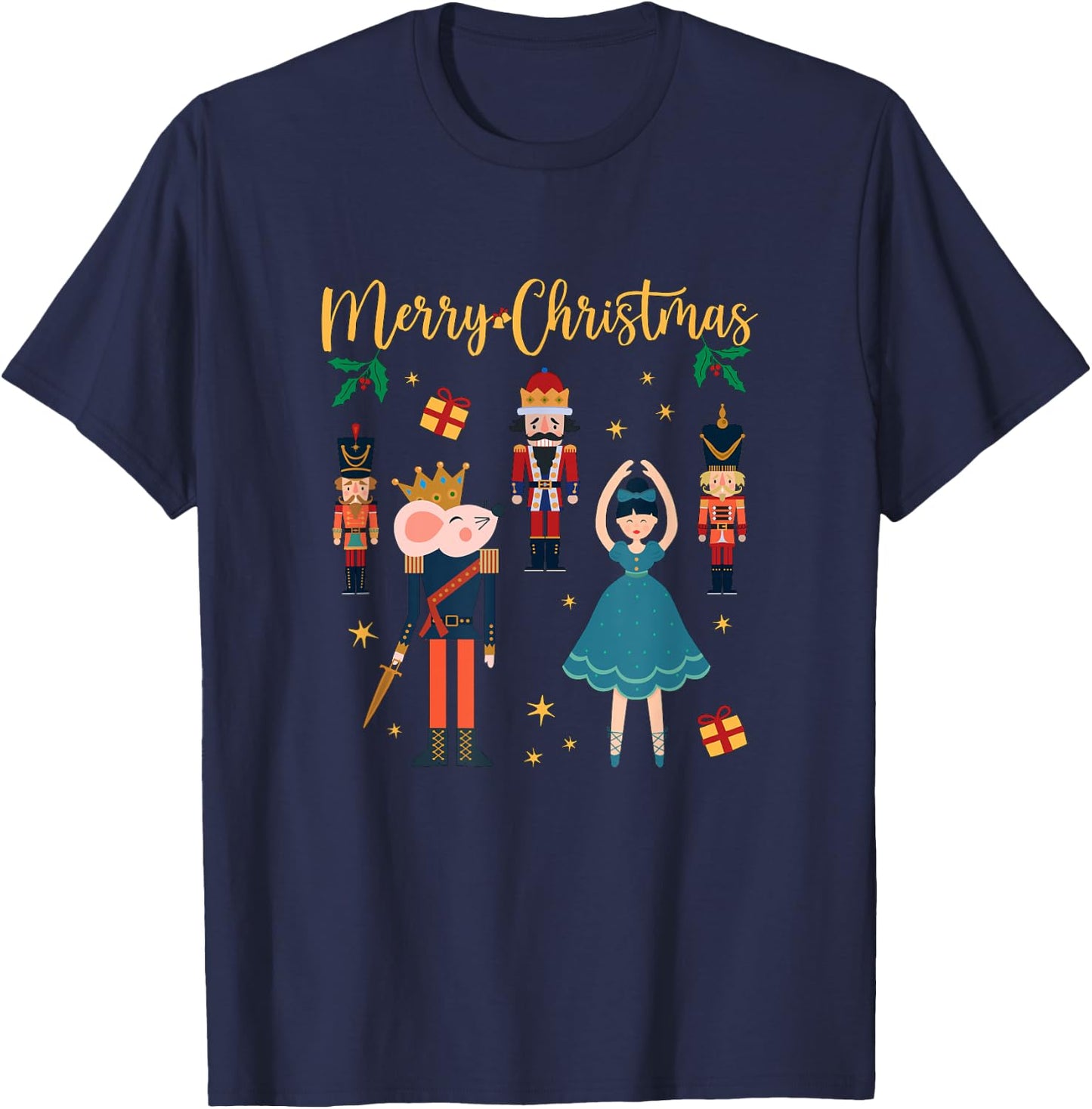 Matching Family Nutcracker Ballet Pajama Christmas Clara T-Shirt - T-Shirt | Navy