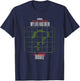 The Batman The Riddler Grid Question Mark Logo T-Shirt - T-Shirt | Navy