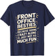 Front office besties, Office Team Assistant T-Shirt - T-Shirt | Navy