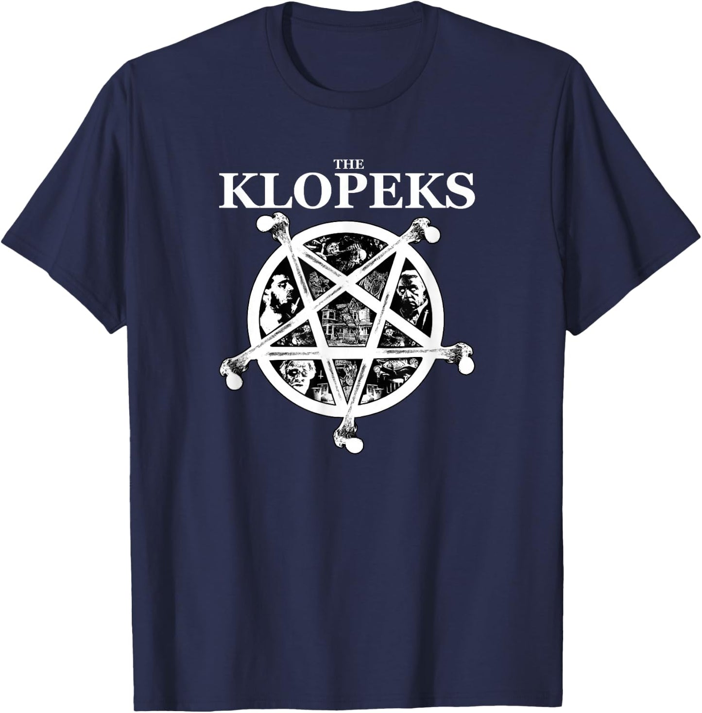 Burbs The Klopeks Evil Family Portrait Movie T-Shirt - T-Shirt | Navy