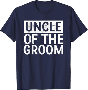 Uncle Of The Groom Shirt Gifts T-Shirt - T-Shirt | Navy