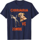 Zombie Vs. Chihuahua Humor T-Shirt - T-Shirt | Navy