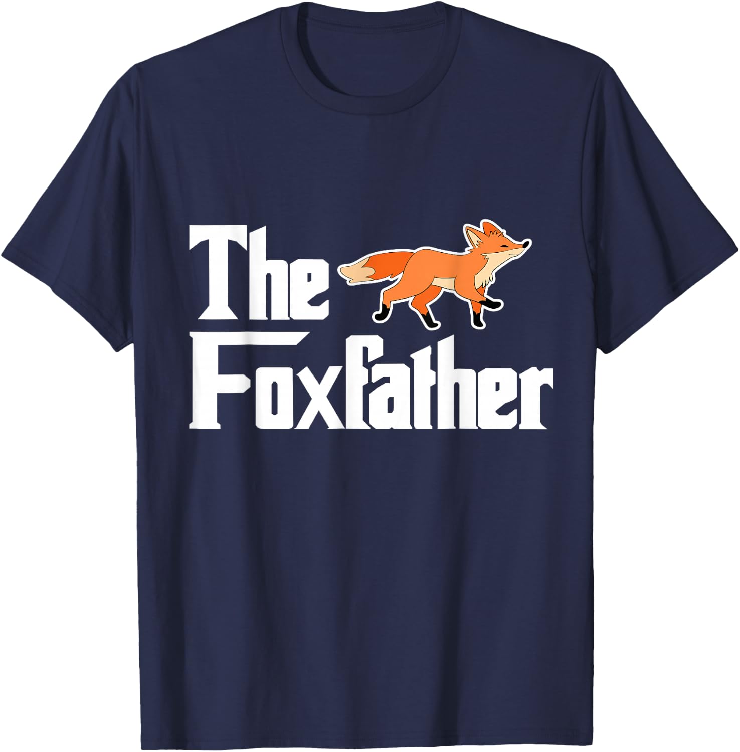 Fox Red Foxes Girls' Smart Vintage Wildlife T-Shirt - T-Shirt | Navy