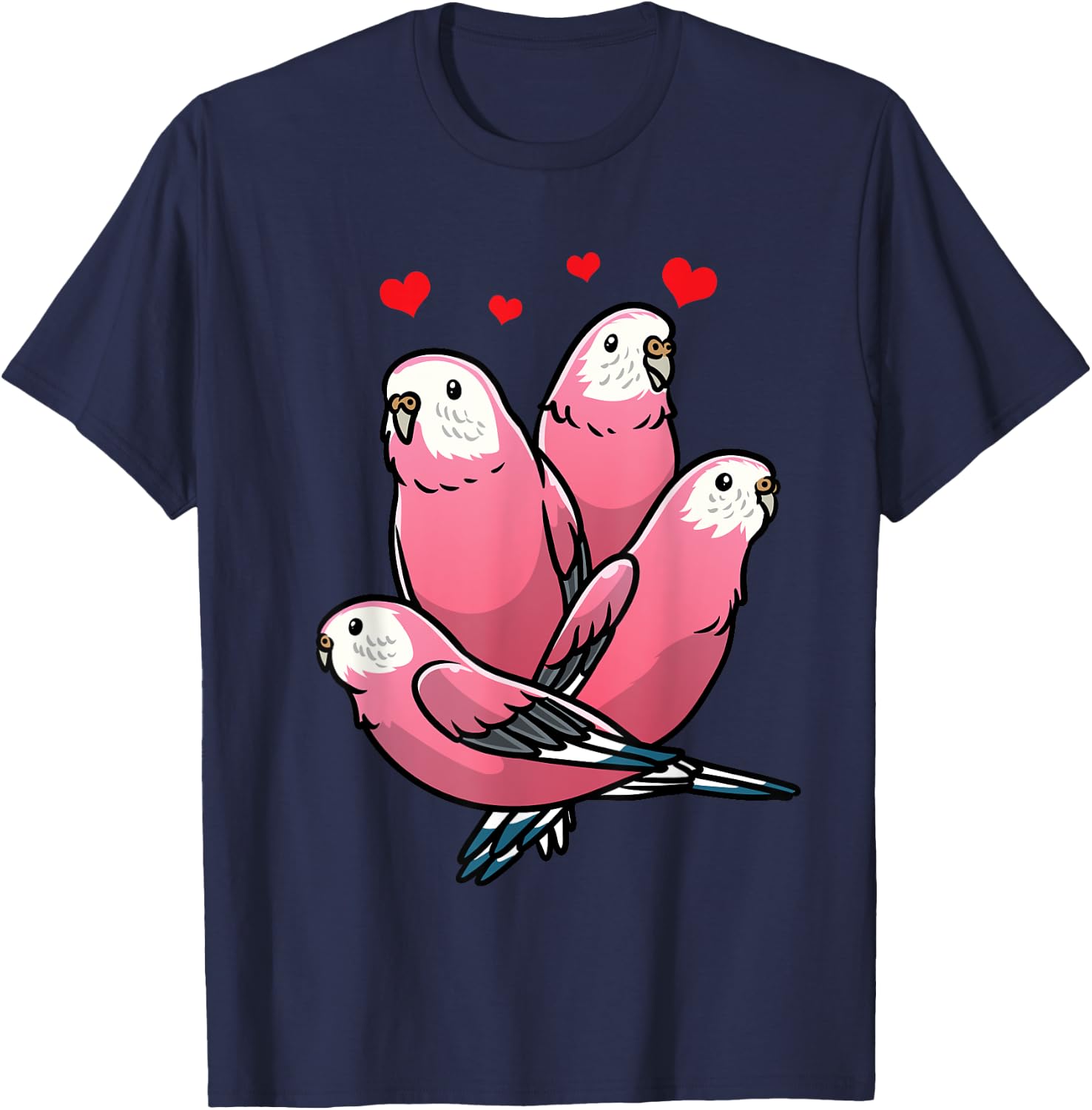 Bourke's parrot Bird Lover Parakeet T-Shirt - T-Shirt | Navy