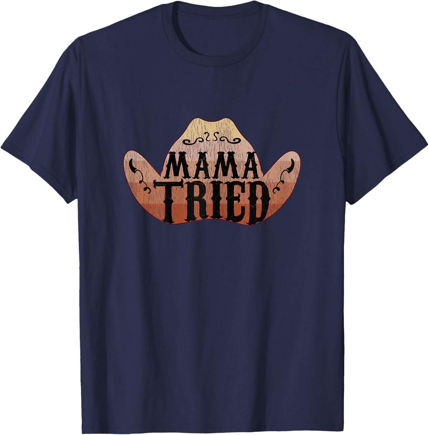 Mama Tried Country Music T-Shirt - T-Shirt | Navy