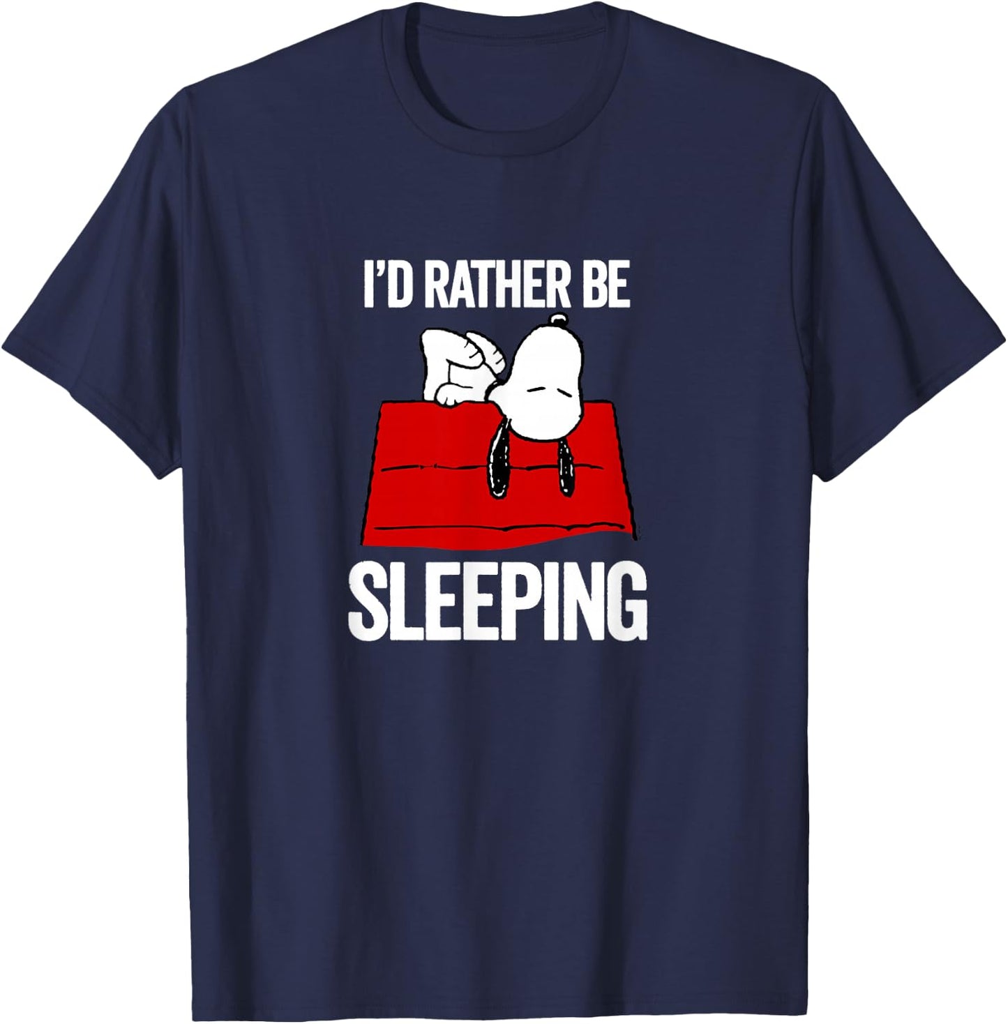 Peanuts - Snoopy Still Sleeping T-Shirt - T-Shirt | Navy