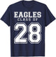 Class Of 2028 Eagles Custom Graduation Senior Personalized T-Shirt - T-Shirt | Navy