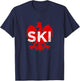SKI Polish Surnames Ending Dyngus Day Polish Eagle Polska T-Shirt - T-Shirt | Navy