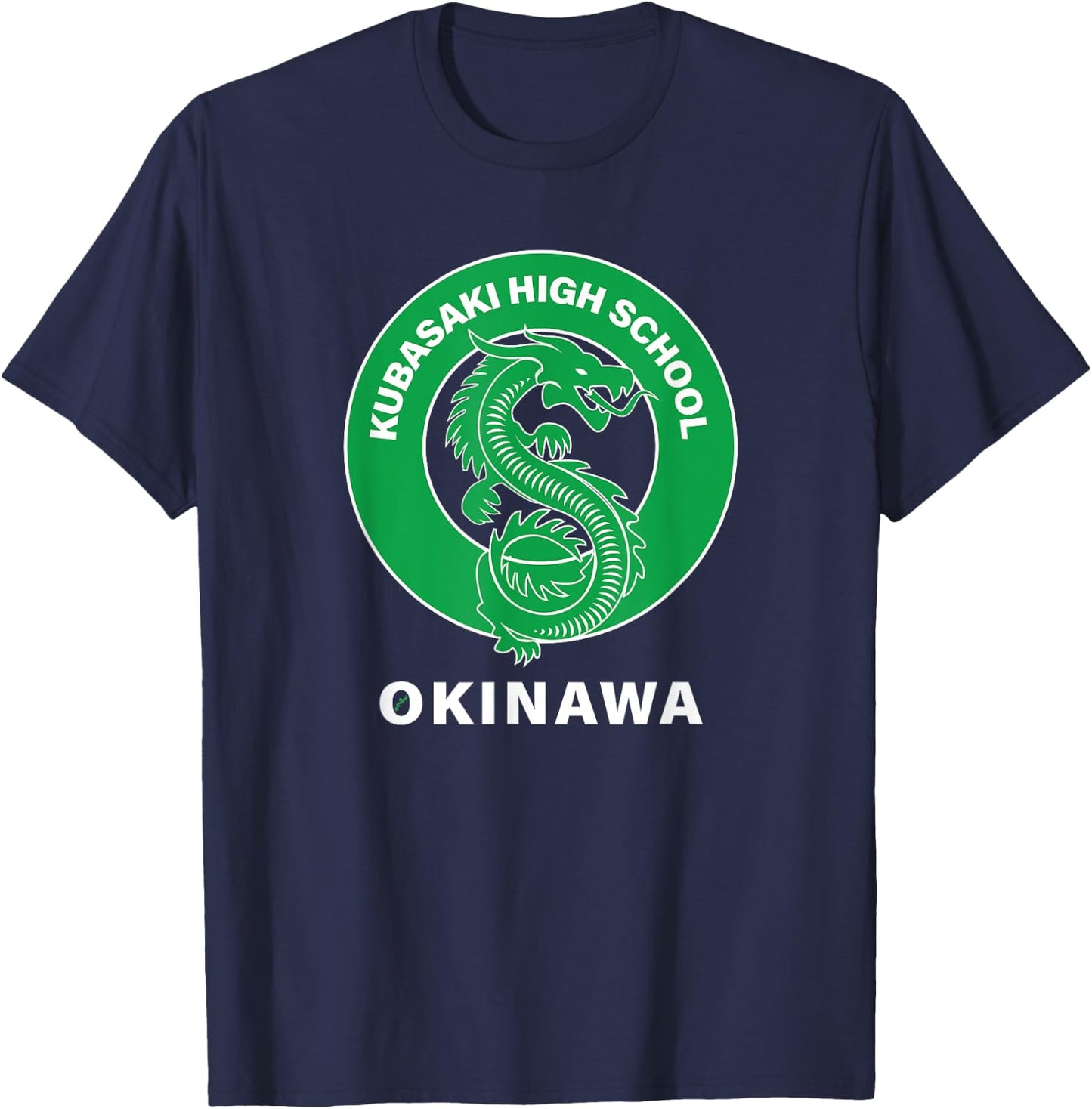 Kubasaki High Dragons Kubasaki Okinawa Island Okinawa Japan T-Shirt - T-Shirt | Navy
