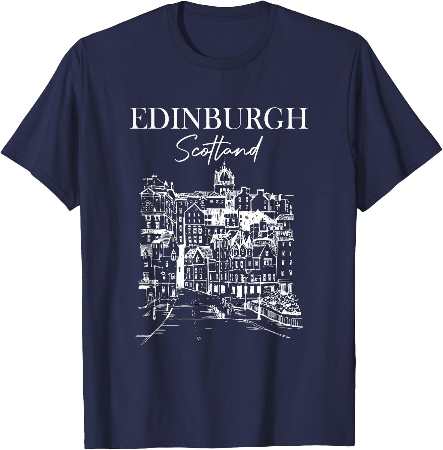 Edinburgh Scotland Traveling Edinburgh Travel Girls Trip T-Shirt - T-Shirt | Navy