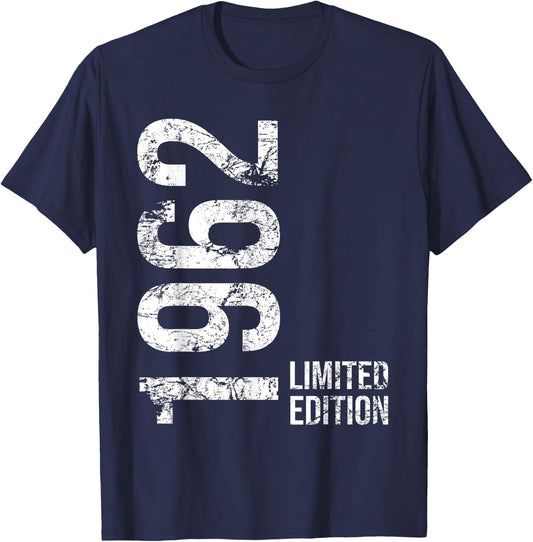 63rd Birthday 63 Years Old Man Woman Vintage 1962 T-Shirt - T-Shirt | Navy