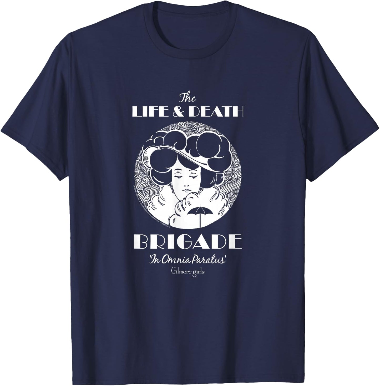 Gilmore Girls Life and Death Brigade Logo TV Show T-Shirt - T-Shirt | Navy