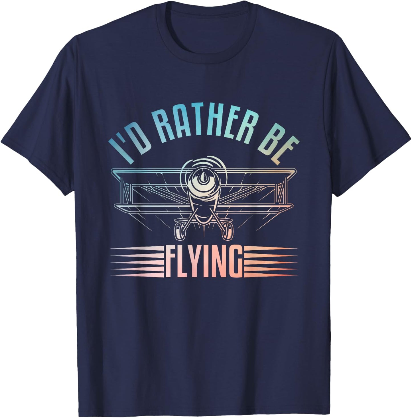 Funny Pilot Art Women Airplane Aviation Themed Pilot T-Shirt - T-Shirt | Navy