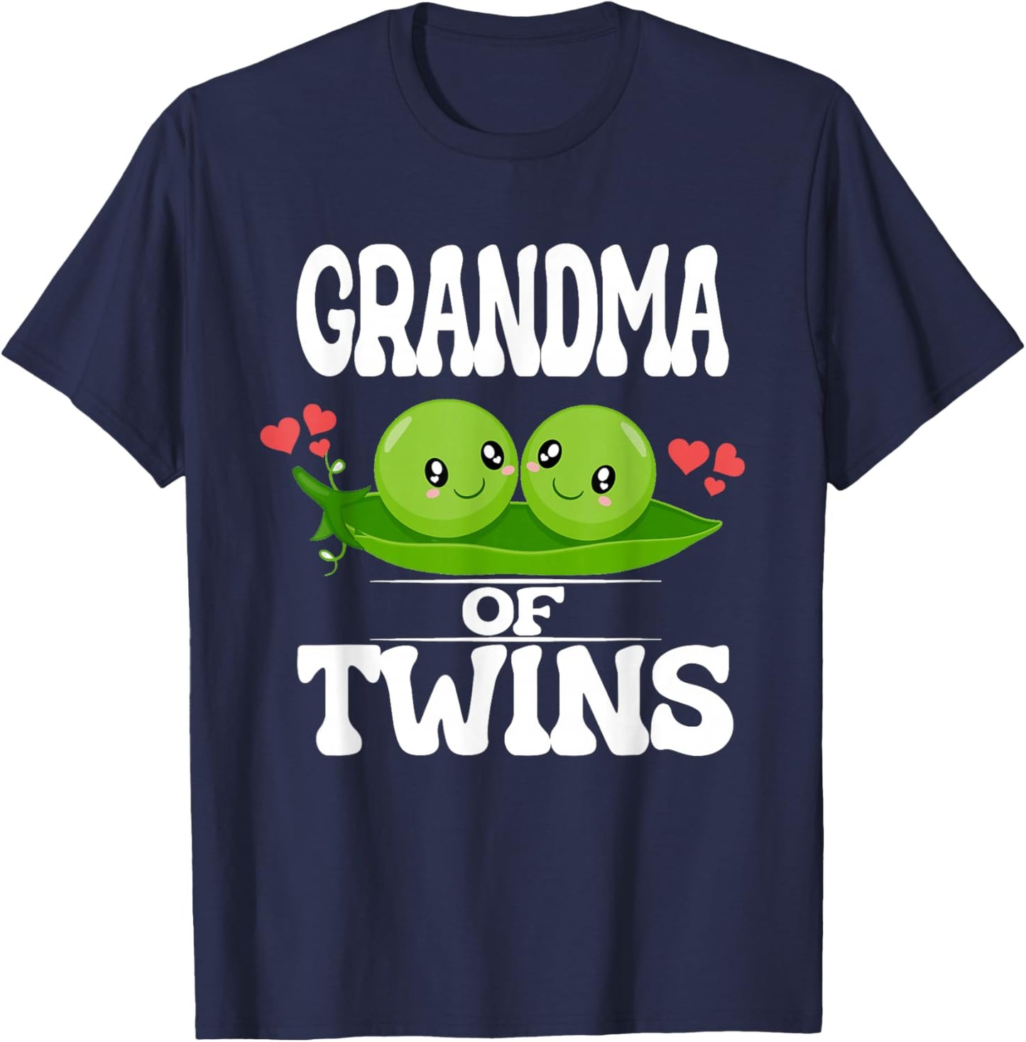 Grandma Of Twins Black Women's Classic Fit T-Shirt - T-Shirt | Navy