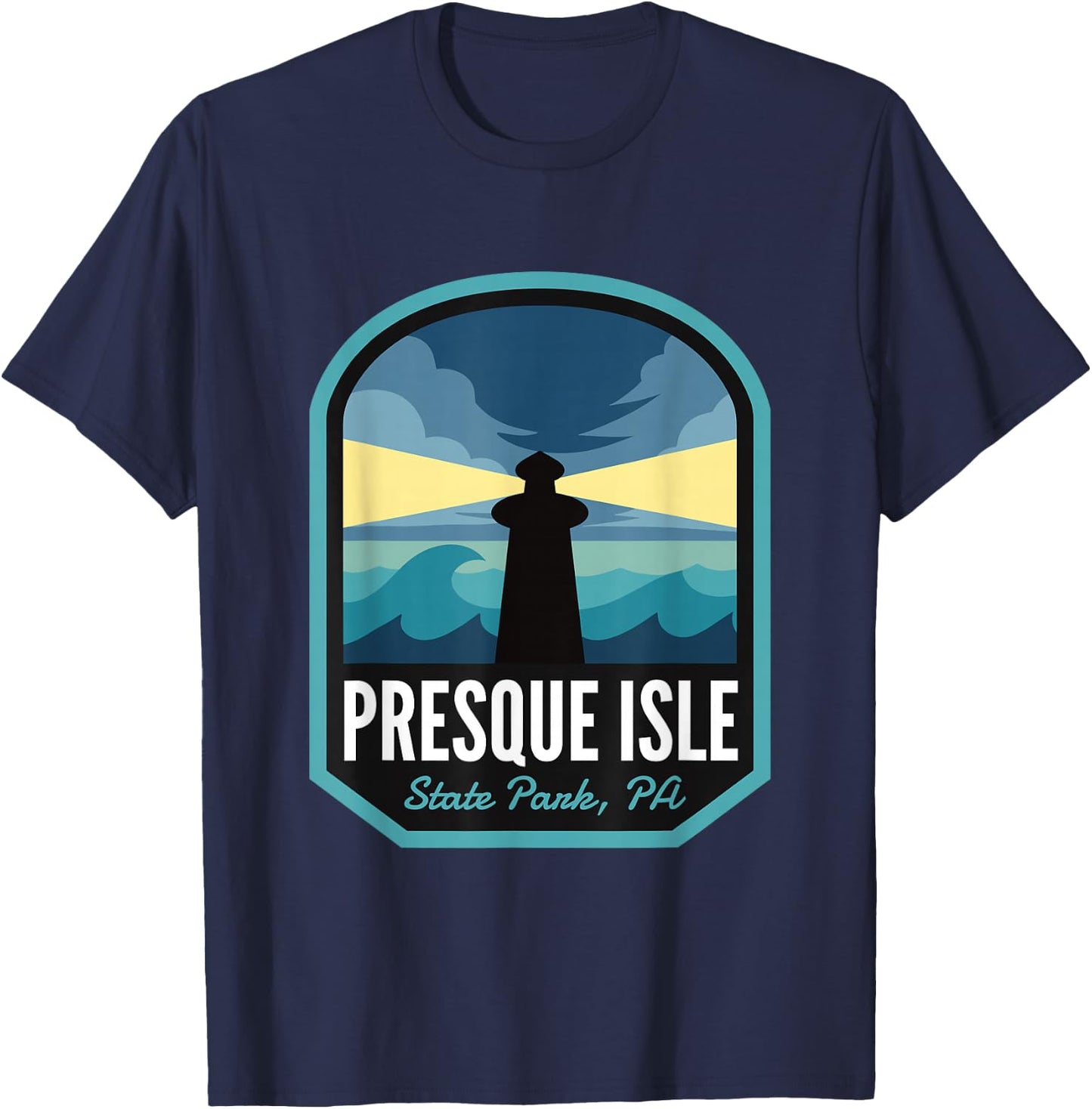 Presque Isle State Park Pennsylvania T-Shirt - T-Shirt | Navy