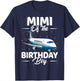Mimi Of The Birthday Boy Pilot Airplane Matching Family T-Shirt - T-Shirt | Navy