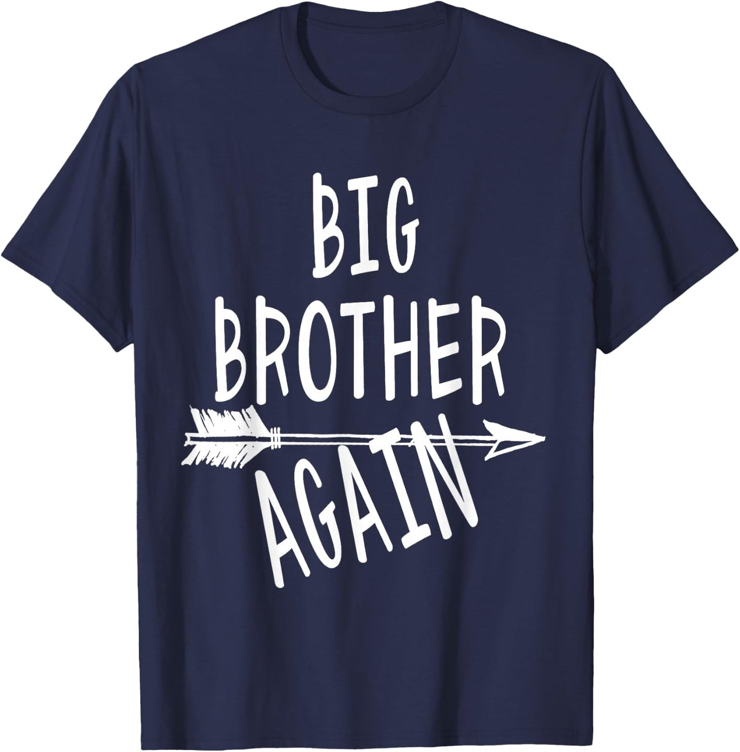 Big Brother Again for Boys with Arrow Funny 2023 T-Shirt - T-Shirt | Navy