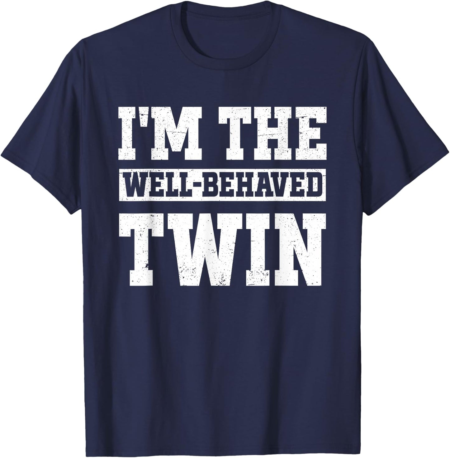 Twin Sister Funny Twins T-Shirt - T-Shirt | Navy
