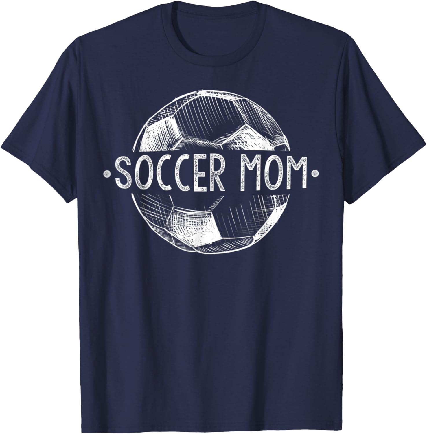 Soccer Mom Family Matching Team Player Gift Sport Lover Mama T-Shirt - T-Shirt | Navy