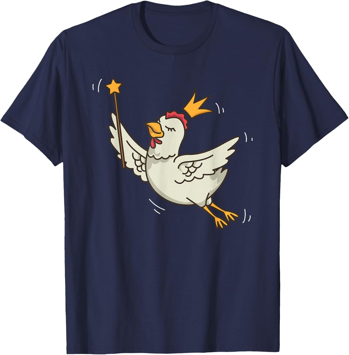 Fairy Chicken Farmer Mystical Farm Chicken Fairy Lover T-Shirt - T-Shirt | Navy