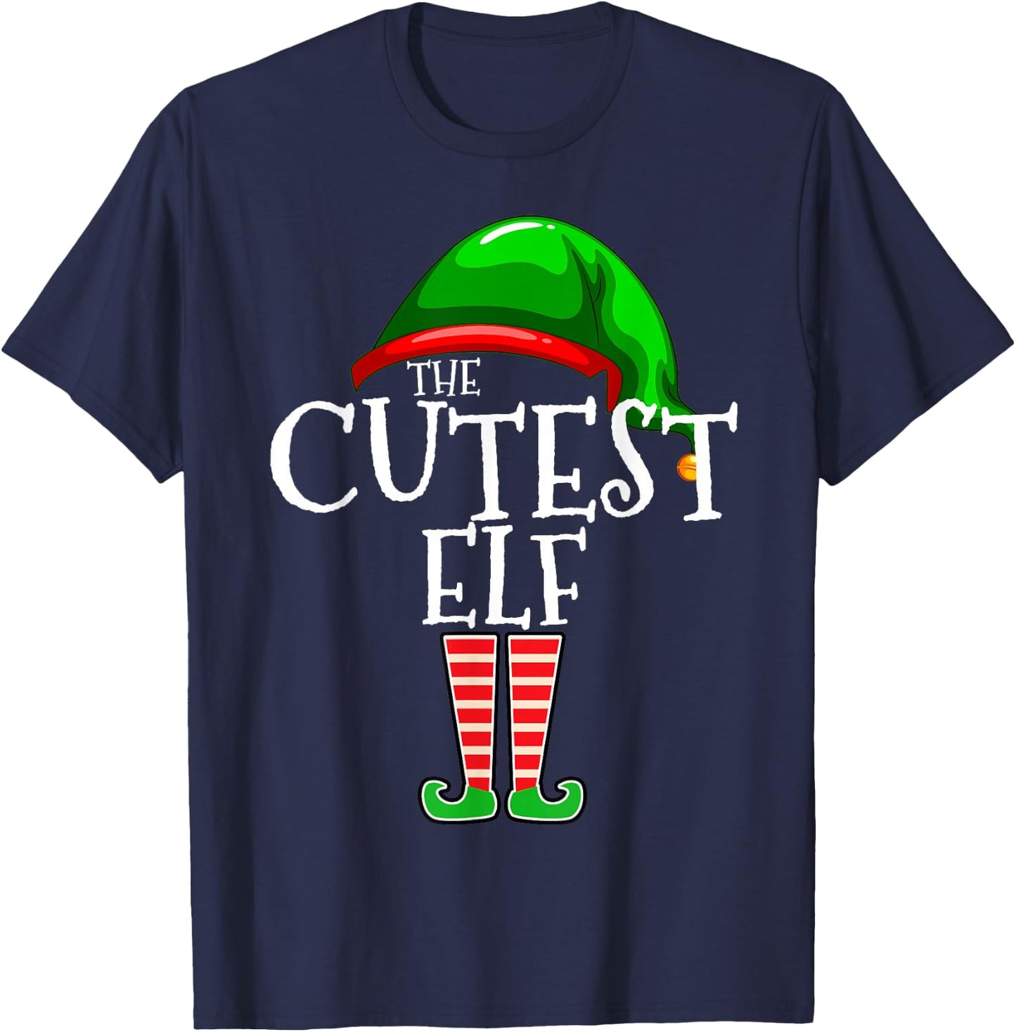 The Cutest Elf Group Matching Family Christmas T-Shirt - T-Shirt | Navy