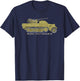 Sd.Kfz. 7/2 3.7 cm FlaK 36 German WW2 Anti-Aircraft Truck T-Shirt - T-Shirt | Navy