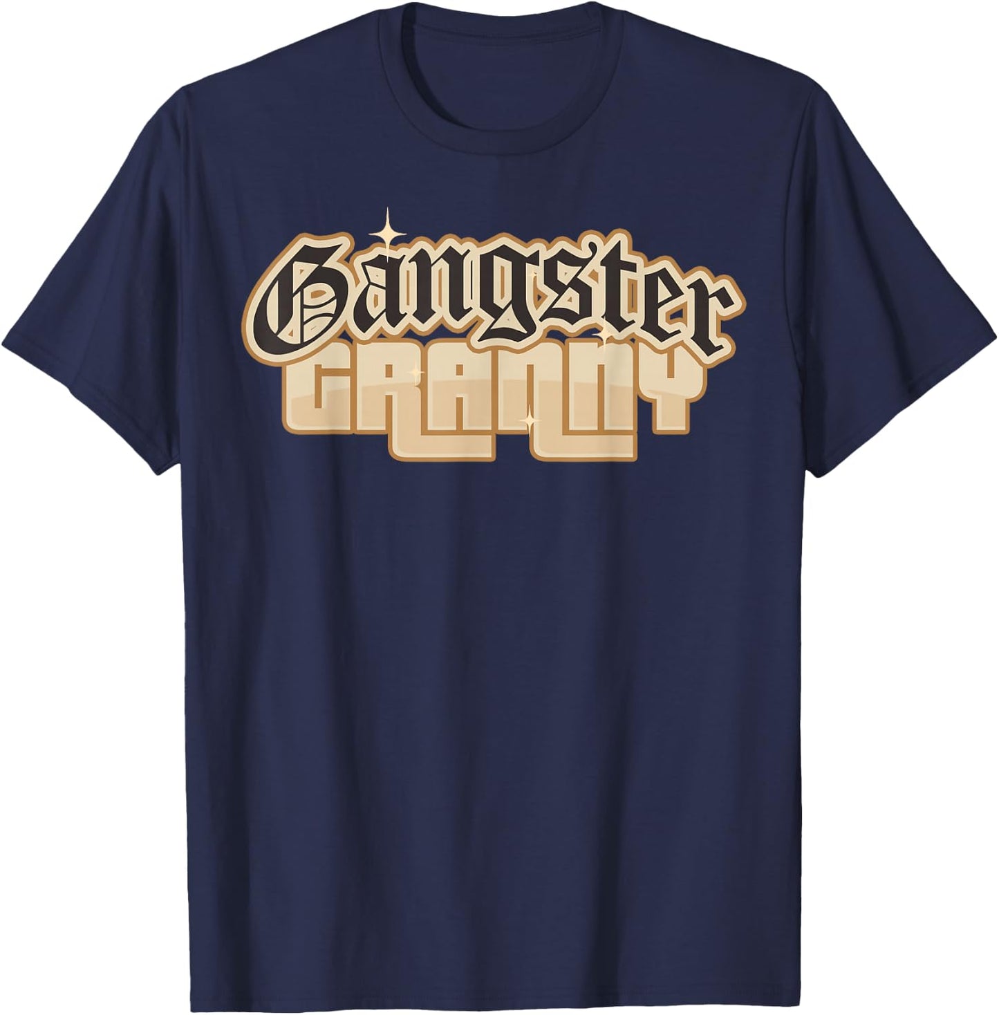 Emo Gangsta Granny Gangster Grandmother for Grandma Grammy T-Shirt - T-Shirt | Navy